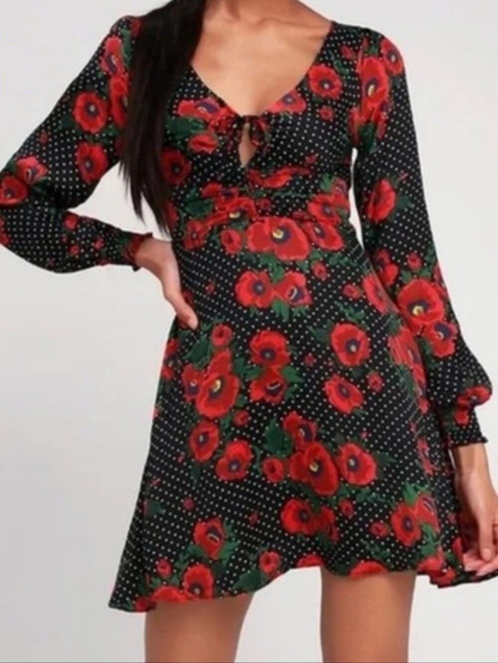 Free People Floral And Polka Dot Mini